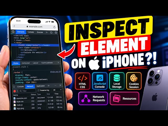How to Inspect Any Website on iPhone! View HTML, Cookies, Storage, JS & Network Requests