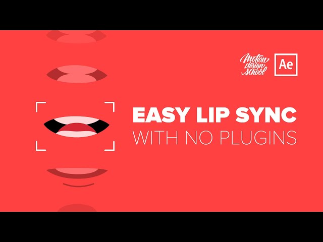 Easy Lip Sync in After Effects with no plugins