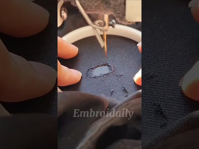Embroidery Repair on Holey Clothes #embroidery #stitching #embroiderydesign
