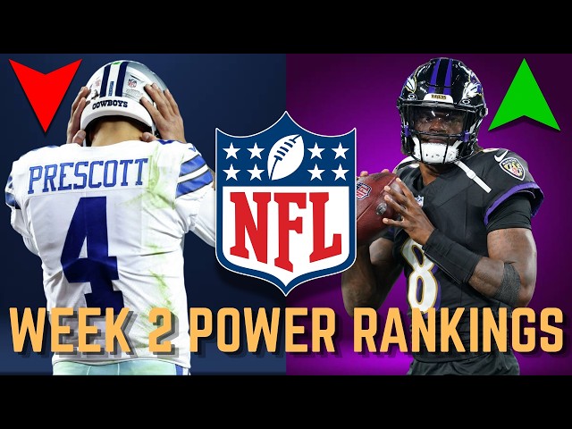 Power Ranking ALL 32 Teams After Week 1 of The NFL Season