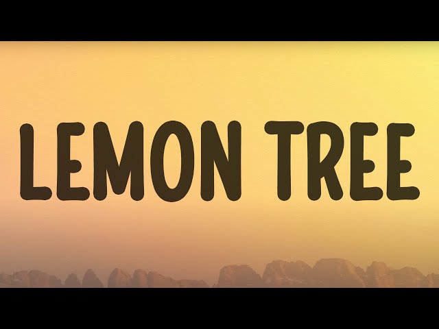 Fool's Garden - Lemon Tree (Lyrics)