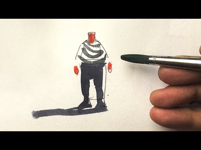 Crazy Figure Drawing Tricks That Will Blow Your Mind ~ Watercolor Tutorial for Beginners 