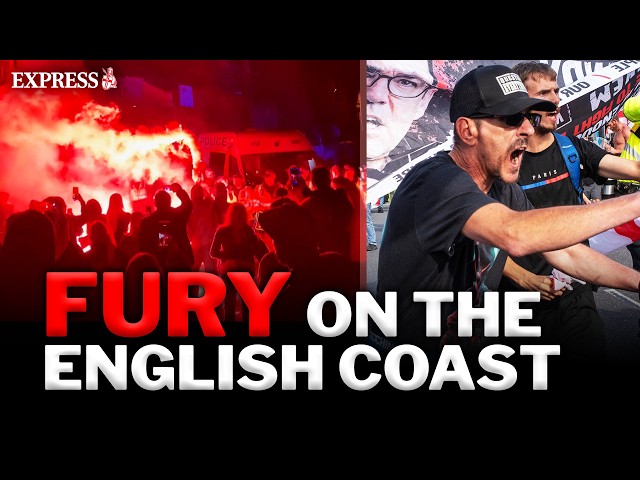 FURIOUS protests erupt after HUNDREDS of migrants flood south coast