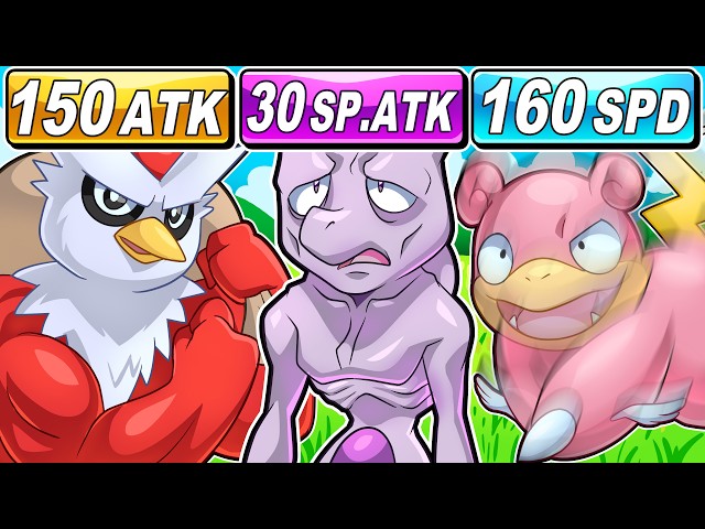 Choose Your Starter Pokemon, BUT They Have RANDOM Stats!