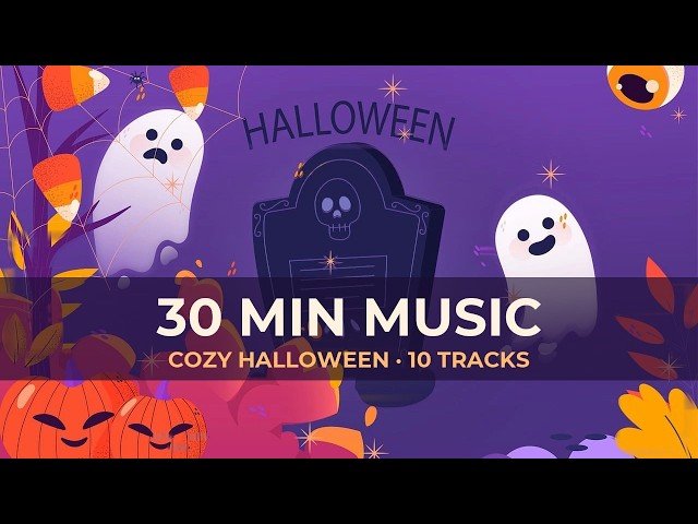 Cozy Halloween Music 30 Min 👻 Cute Ghosts | Musica de Halloween 30 Minutos