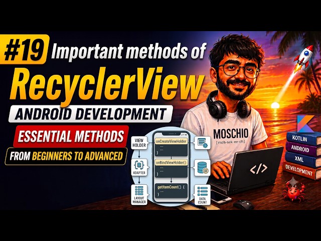 #19 Important methods of Recyclerview | Android Development in Kotlin | beginners to Advanced