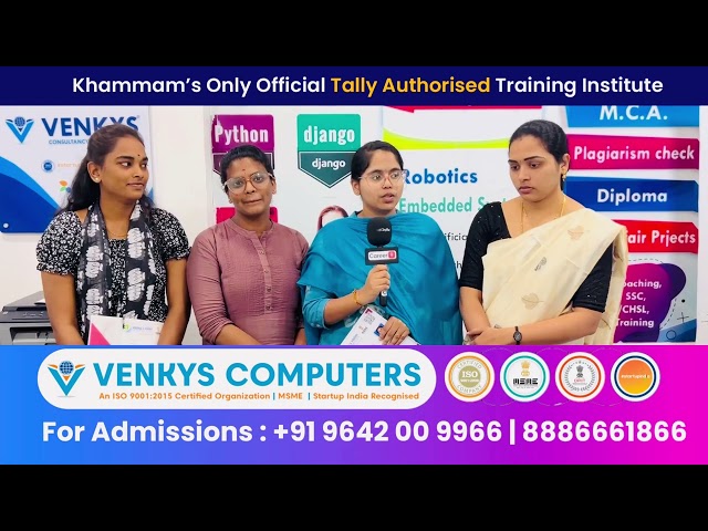 Best & Advanced Computer Training Institute in Khammam - Venkys Computers : 9642009966