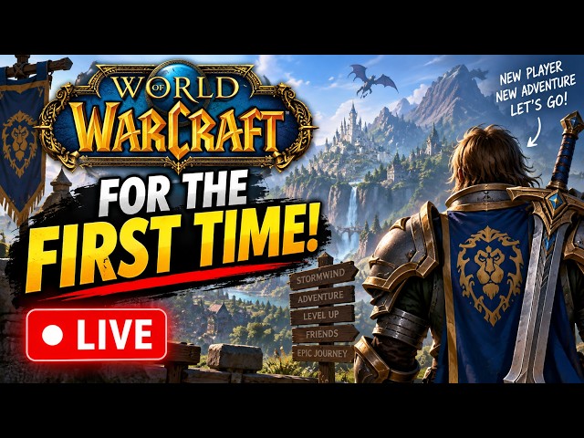 PLAYING WORLD OF WARCRAFT FOR THE FIRST TIME! 😱 | WoW Beginner LIVE