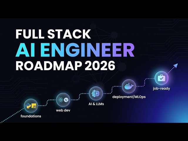 How to become a Full Stack AI Engineer Roadmap 2026 (Step-by-Step Guide) | From Zero to Job-Ready