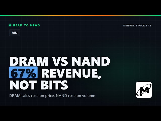DRAM vs NAND: Why One Buys Area and the Other Stacks Layers