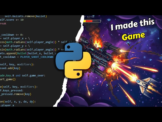 I MADE A SPACE SHOOTER GAME WITH PYTHON