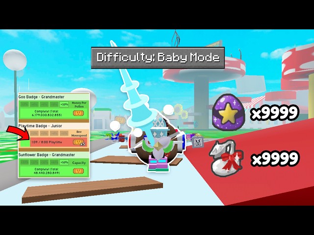 Bee Swarm Simulator But It's BABY Mode!