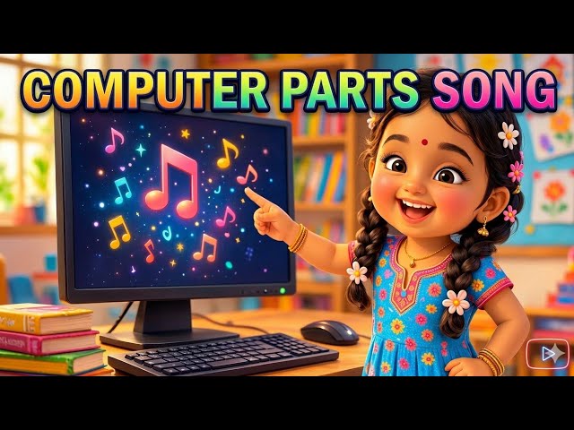  Computer parts song | Computer song| mouse song | kids learn computer parts | learn computer easy
