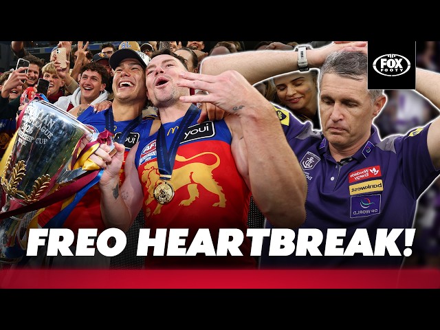 WHARFIE TIME BACK-FIRES! Heartbreak for Freo as Lions win 3rd-consecutive GF | Fox Sports News