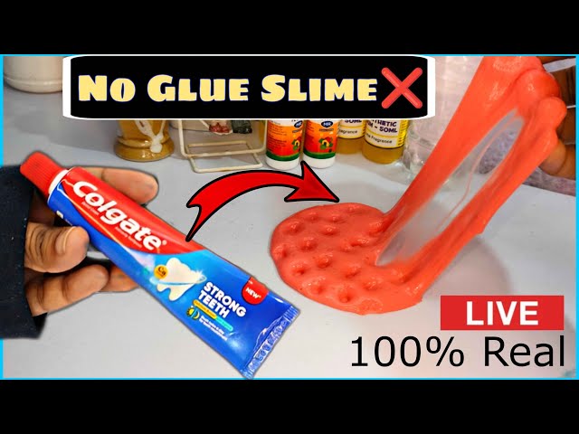 How to make no glue Colgate slime  !!!100% working//No Borax No Activator Slime 😰😱#slime@Alice Slime