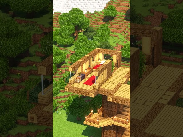 Minecraft Easy Tree House🏡 Download & 3D build guide ➡️ Link in bio 🔗 Search: rafaelabuilds.com 💕