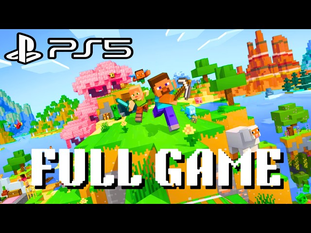 Minecraft PS5 Edition FULL GAME Playthrough (No Commentary)