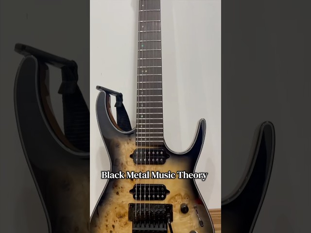 Black Metal Music Theory - Minor Triads #blackmetal #metal #guitar #riff #music