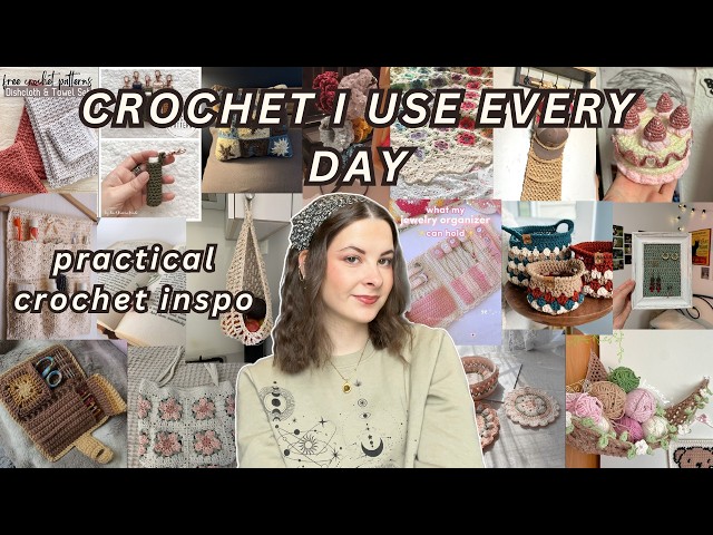 20 useful crochet project ideas | crocheted things i use every day!