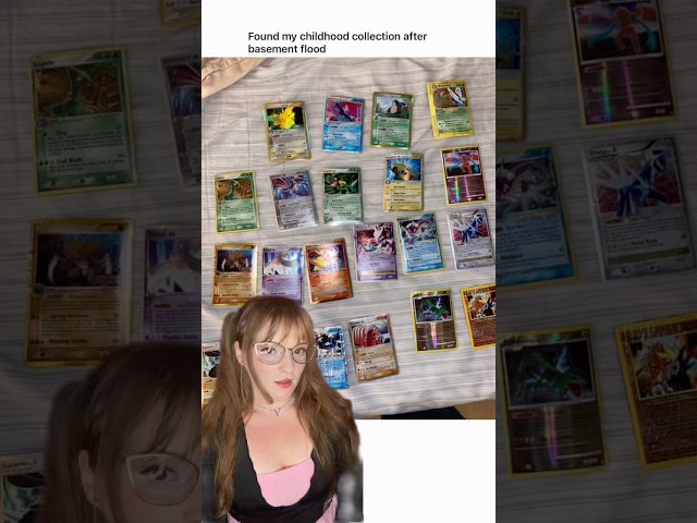 Childhood Pokemon Card Collection Destroyed in Basement Flood
