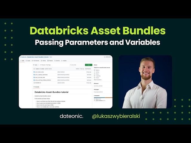 Databricks Asset Bundles - Hands-On Tutorial. Part 2 - passing parameters and variables.