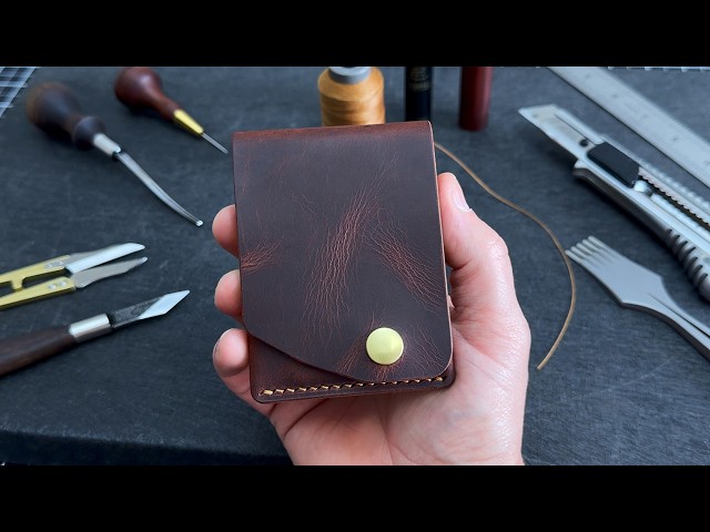 Free PDF template. I am making a Leather Wallet for cards and banknotes.