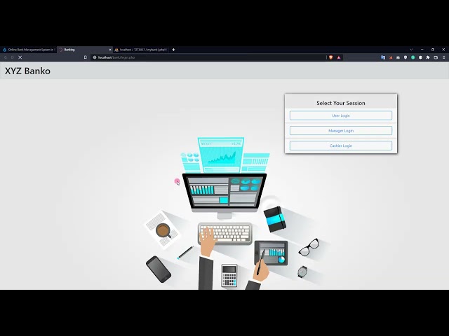 Online Bank Management System in PHP DEMO