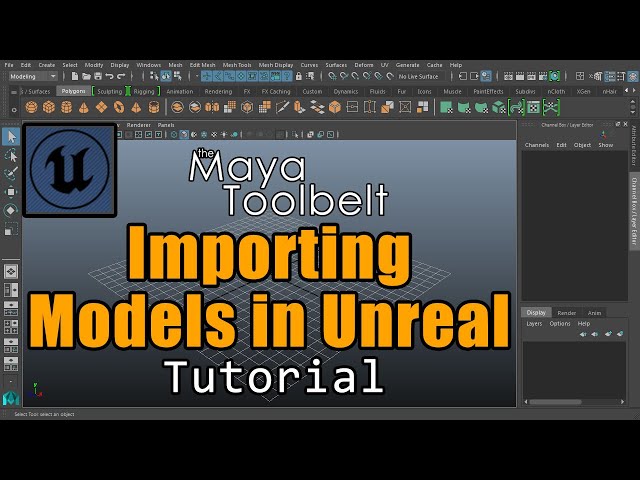 The Maya Toolbelt - Importing Assets into Unreal 5