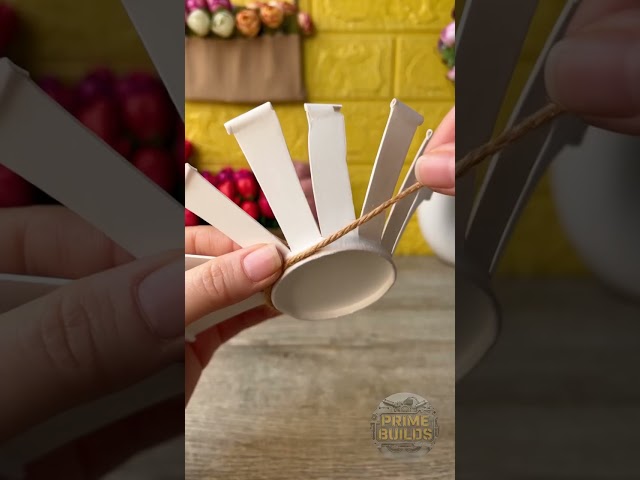 Awesome DIY Tulip Flowers Craft Tutorial! 🌷✨ #Shorts