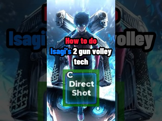 Isagi's 2 gun volley tech Tutorial. #roblox#bluelock#shorts#tech