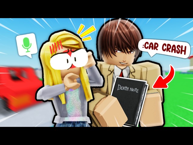 ADMIN TROLLING WITH THE DEATH NOTE AS KIRA! (Roblox VC)