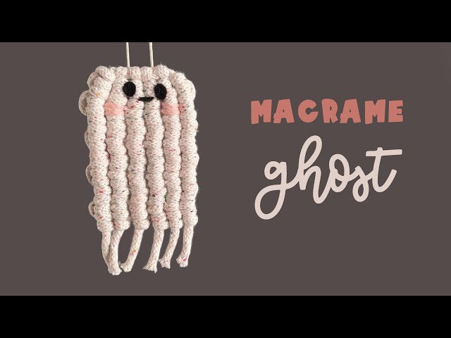 Macrame ghost | Halloween wall hanging