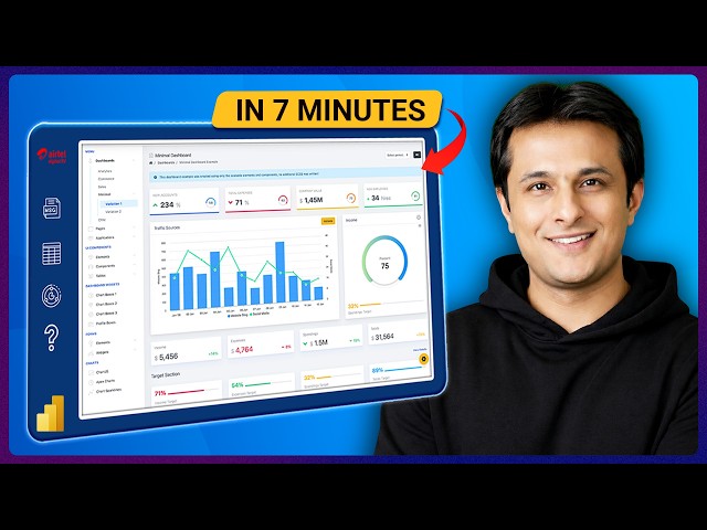 Create a POWER BI Dashboard in 7 Minutes with This One Trick | @Pavan Lalwani