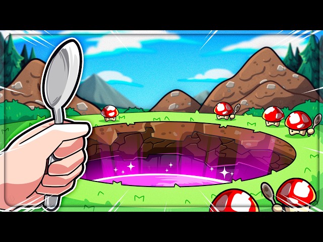 Digging to the center of the earth (with a spoon)