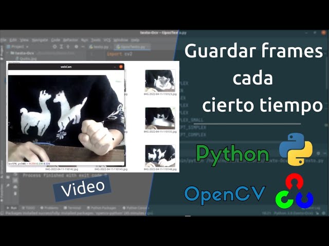 Guardar frames de un video cada cierto tiempo  | python