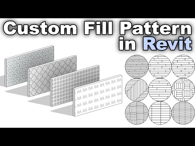 Custom Fill Pattern in Revit Tutorial