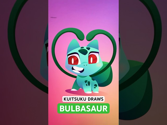 Kuitsuku Draws Bulbasaur! #shorts