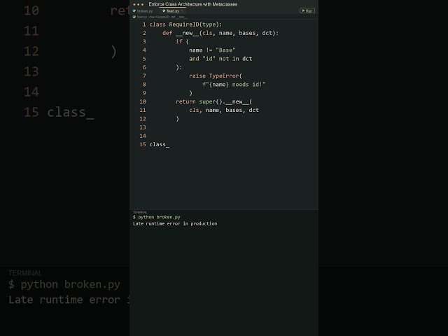 How Python Metaclasses Actually Work! 🧠 #shorts #python