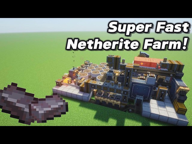 This Create Mod Farm Makes Netherite Automatically!