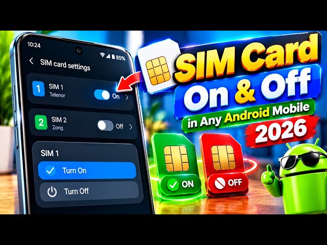 Turn Off SIM Card in Any Android Mobile Phone 2026 📱