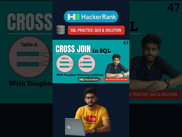 No more confusion on Cross Join | SQL | Cross Join | Hackerrank  | sql tutorial | sql full course