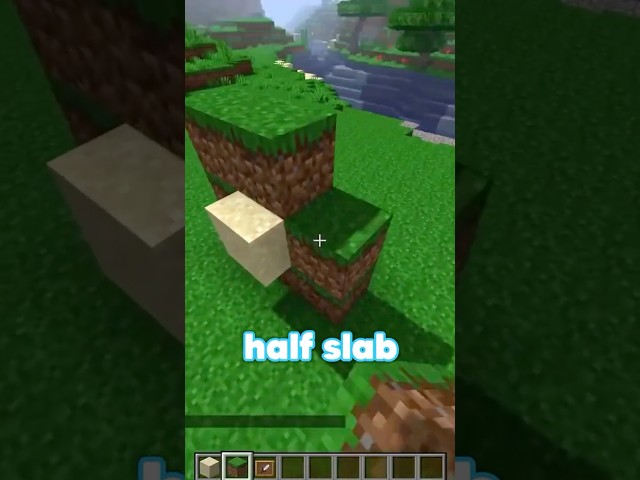Vertical Slabs in Minecraft Vanilla