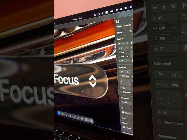 Apple liquid glass effect in Figma #shorts #figmatutorial