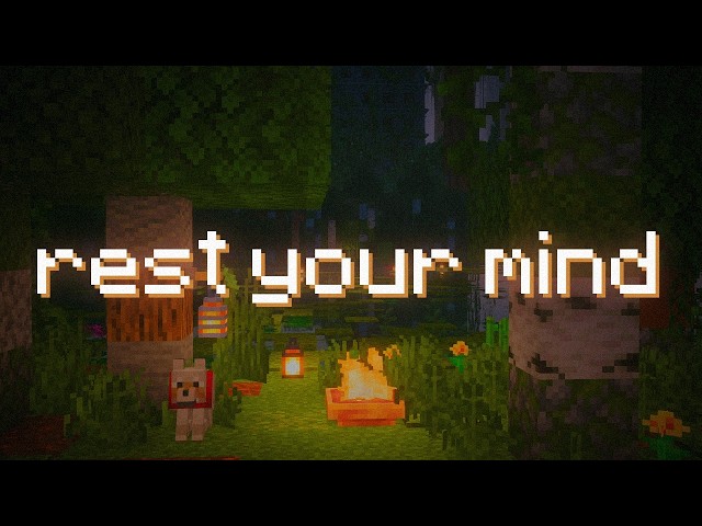 Relieve Stress & Anxiety | 8H Cozy Forest Campfire Ambience
