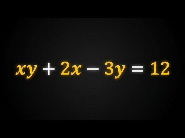1 Equation, 2 Variables | The Clever Olympiad Trick