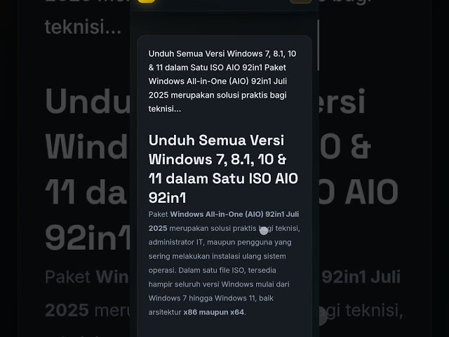 windows all in one #aplikasi