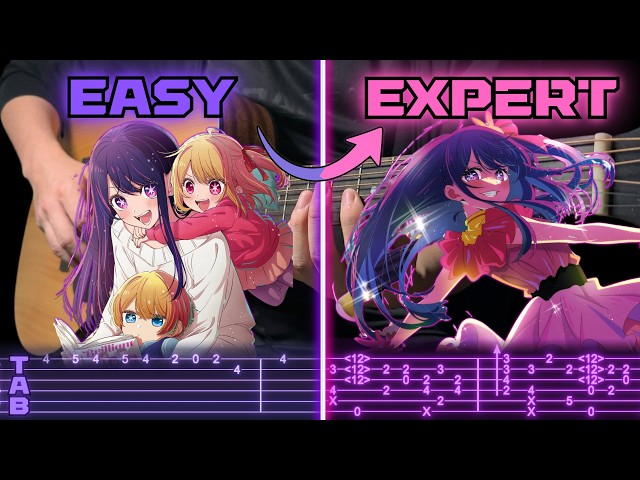 Can you play Idol? | Easy to Expert [Fingerstyle Guitar]