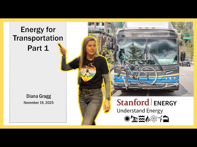 Transportation Lecture Part 1 | Diana Gragg | Stanford Understand Energy