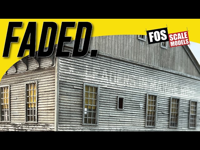 Modeling Faded Signs on Structure Models in HO Scale