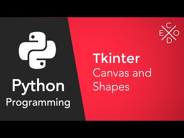 Python and Tkinter: Creating the Canvas and Adding Shapes